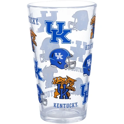 Kentucky Wildcats 16oz. Allover Print Pint Glass