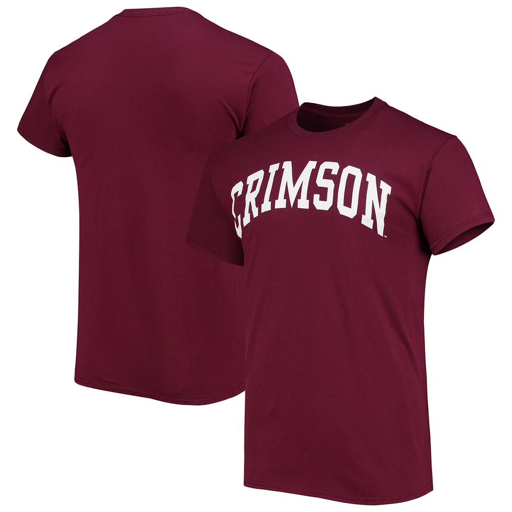 Men's Fanatics Crimson Harvard Crimson Basic Arch Team T-Shirt