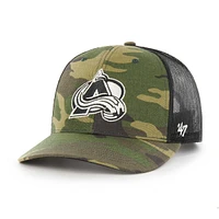 Men's '47 Camo/Black Colorado Avalanche Trucker Snapback Hat