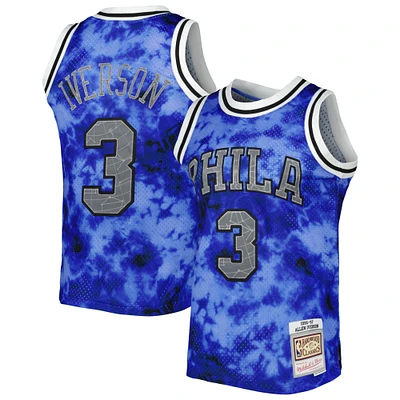 Men's Mitchell & Ness Allen Iverson Royal Philadelphia 76ers 1996/97 Galaxy Swingman Jersey