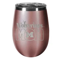 Michigan Wolverines 10oz. Mom Rose Gold Wine Tumbler