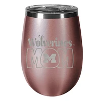 Michigan Wolverines 10oz. Mom Rose Gold Wine Tumbler
