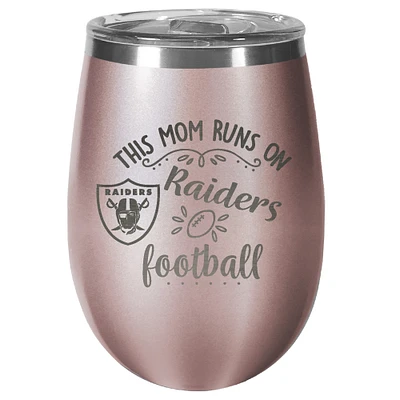 Las Vegas Raiders 10oz. This Mom Rose Gold Wine Tumbler
