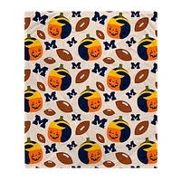 Michigan Wolverines 60" x 70" Pumpkin Helmet Corral Fleece Blanket