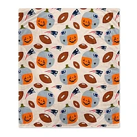 New England Patriots 60" x 70" Pumpkin Helmet Corral Fleece Blanket