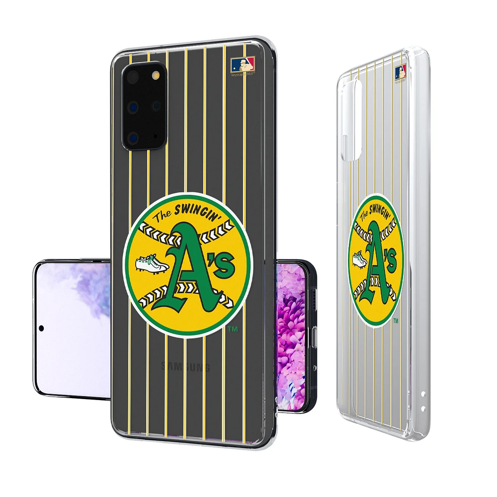 Athletics 1971-1981 Cooperstown Pinstripe Galaxy Clear Case