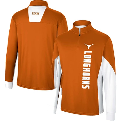 Men's Colosseum Texas Orange Longhorns Bart Quarter-Zip Windshirt