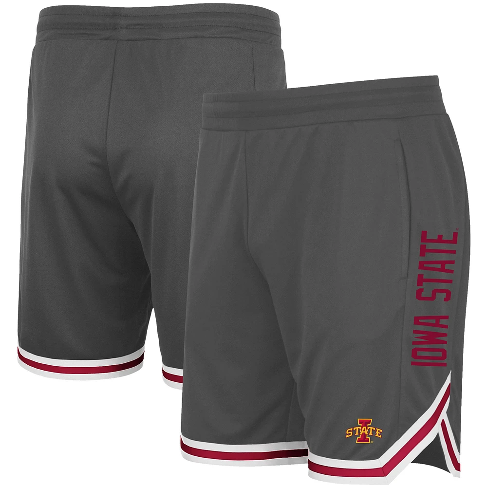 Men's Colosseum Charcoal Iowa State Cyclones Continuity Shorts