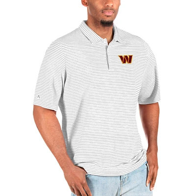 Men's Antigua White Washington Commanders Big & Tall Esteem Polo