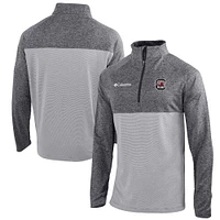 Men's Columbia Gray/Light Gray South Carolina Gamecocks Omni-Wick Rockin' It Quarter-Zip Pullover Top