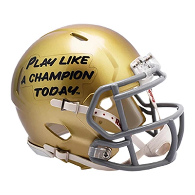 Riddell Notre Dame Fighting Irish Play Like A Champion Speed Mini Helmet
