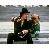 Rocky III Unsigned with Dog on Steps Photograph