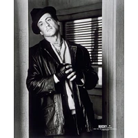 Rocky Unsigned Close Up with Fedora and Jacket on Photograph