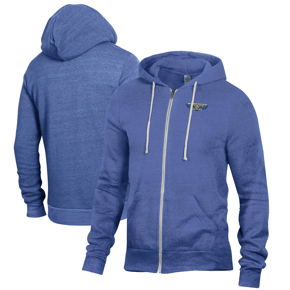 Men's Blue Morehead State Eagles Rocky Full-Zip Hoodie