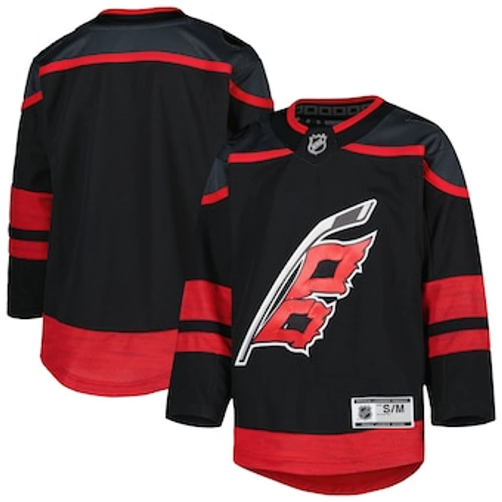 Youth Black Carolina Hurricanes 2021/22 Alternate Premier Jersey