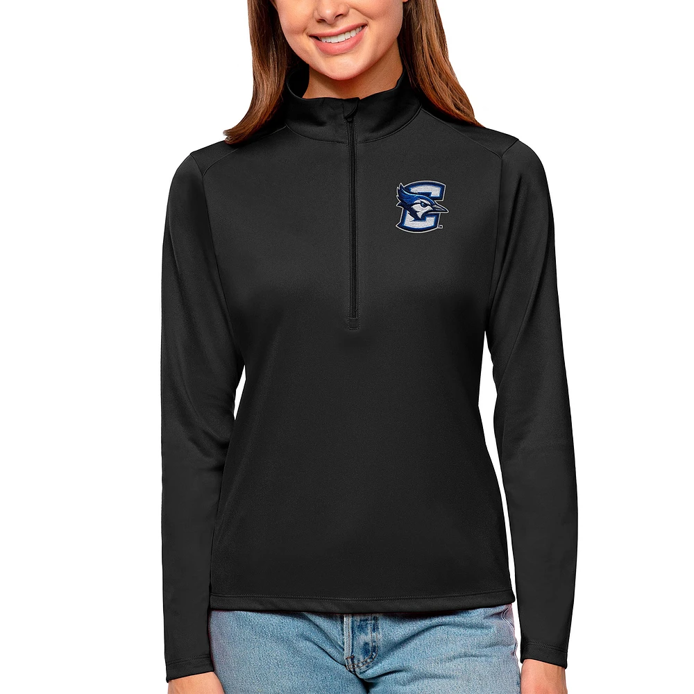 Women's Antigua Creighton Bluejays Tribute Quarter-Zip Pullover Top