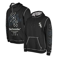 Men's New Era Black Chicago White Sox Team Split Pullover Hoodie