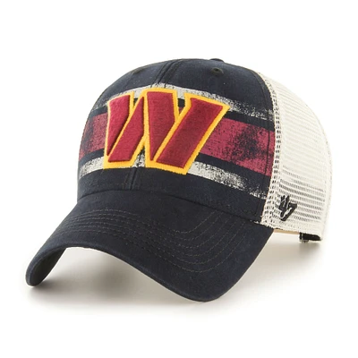 Men's '47 Black/Natural Washington Commanders Interlude MVP Trucker Snapback Hat