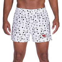 Men's Concepts Sport White Kansas City Chiefs Epiphany Allover Print Boxer Shorts