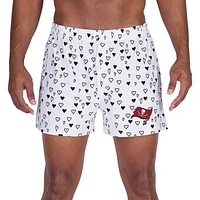 Men's Concepts Sport White Tampa Bay Buccaneers Epiphany Allover Print Boxer Shorts