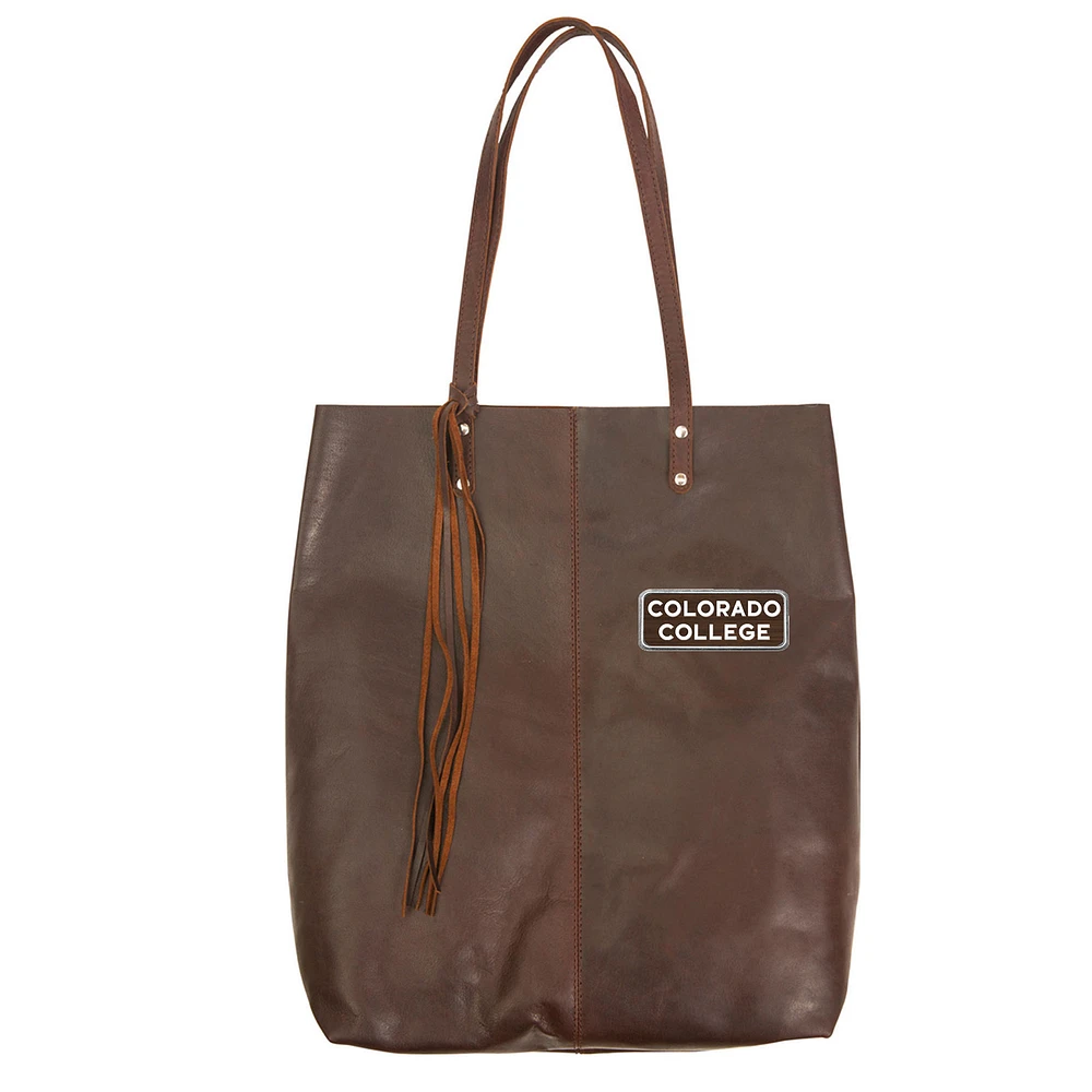 Brown Colorado College Tigers Logo Plate Mee Canyon Tote