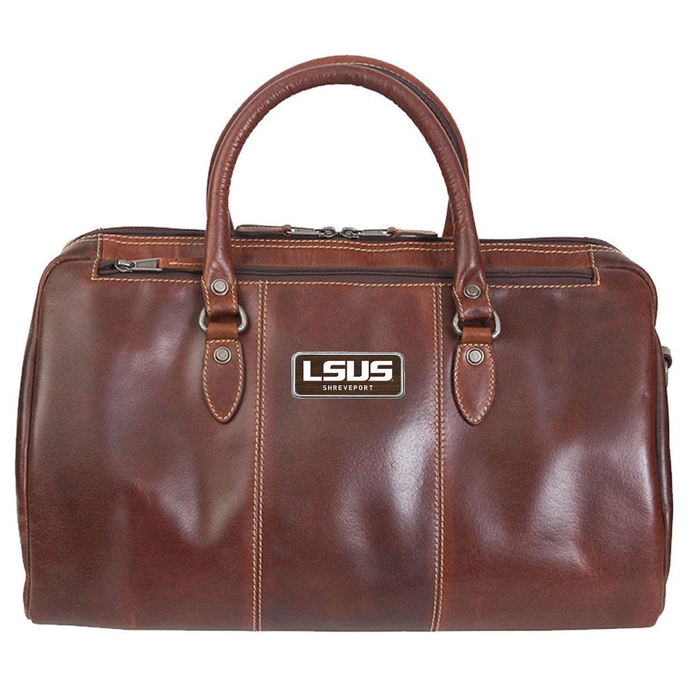 Brown LSU Shreveport Pilots Logo Plate Niagara Canyon Duffel Bag