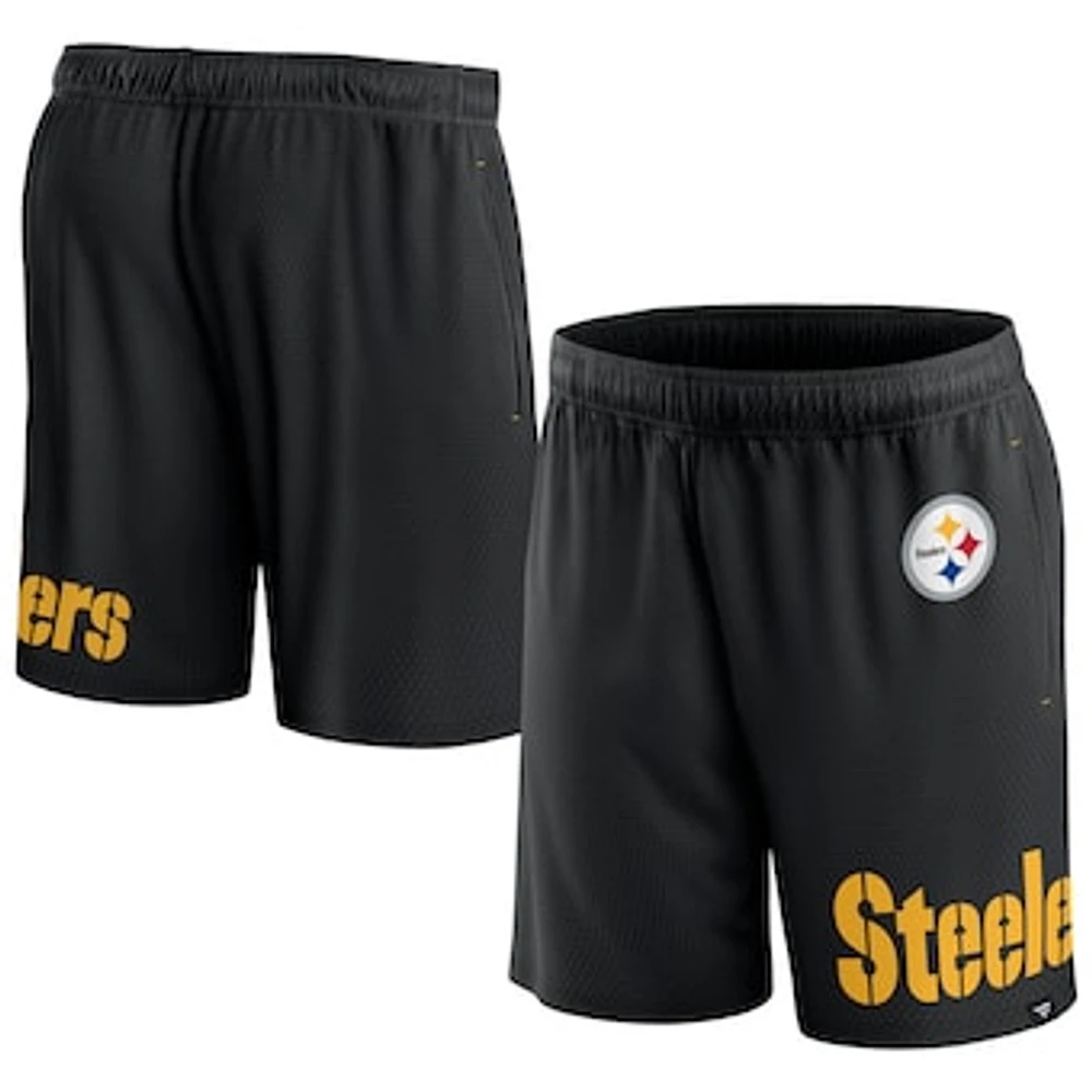 Men's Fanatics Black Pittsburgh Steelers Clincher Shorts