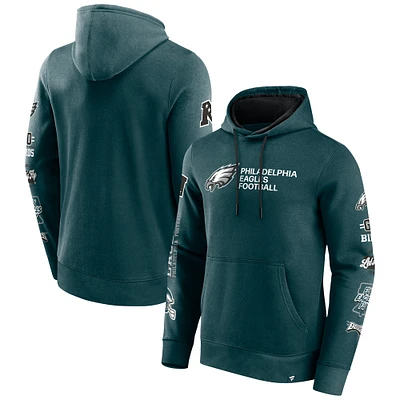 Men's Fanatics Midnight Green Philadelphia Eagles Extra Innings Pullover Hoodie