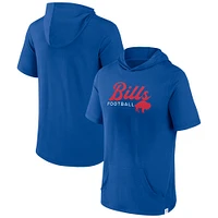 Men's Fanatics Royal Buffalo Bills Offensive Strategy Short Sleeve Pullover Hoodie