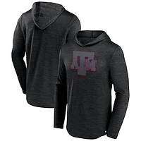 Men's Fanatics Heather Black Texas A&M Aggies Transitional Hoodie T-Shirt