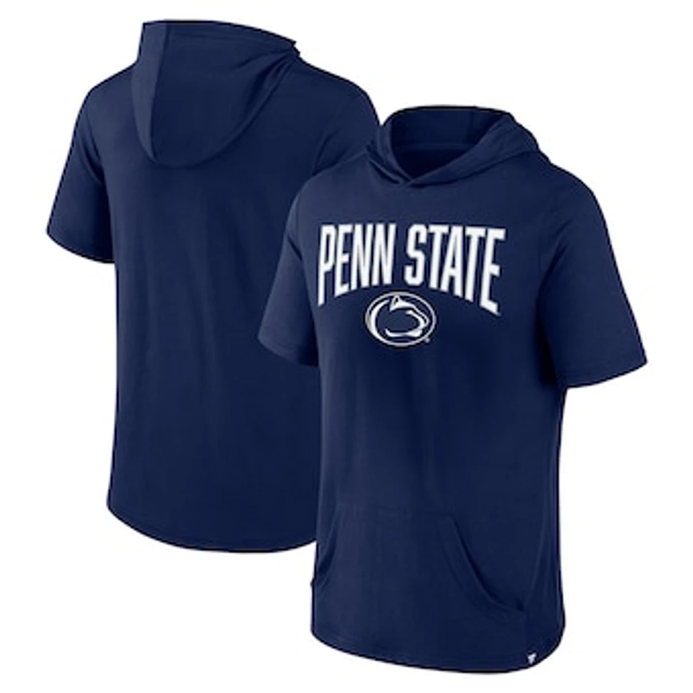 Men's Fanatics Navy Penn State Nittany Lions Outline Lower Arch Hoodie T-Shirt