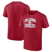 Men's Fanatics Crimson Oklahoma Sooners Modern Stack T-Shirt