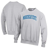 Men's Champion Gray Morehead State Eagles Reverse Weave Pullover Sweatshirt