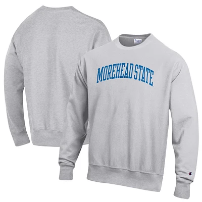 Men's Champion Gray Morehead State Eagles Reverse Weave Pullover Sweatshirt