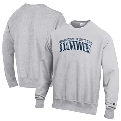 Men's Champion Gray MSU Denver Roadrunners Reverse Weave Pullover Sweatshirt