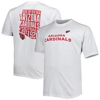 Men's White Arizona Cardinals Big & Tall Hometown Collection Hot Shot T-Shirt