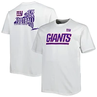 Men's White New York Giants Big & Tall Hometown Collection Hot Shot T-Shirt