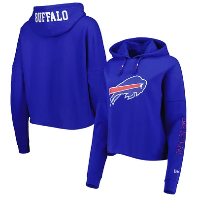 Women's New Era Royal Buffalo Bills Foil Sleeve Pullover Hoodie