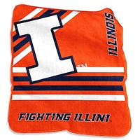 Illinois Fighting Illini 50'' x 60'' Team Plush Raschel Throw Blanket