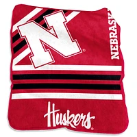 Nebraska Huskers 50'' x 60'' Team Plush Raschel Throw Blanket