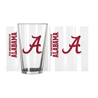 Alabama Crimson Tide 16oz. Team Wordmark Game Day Pint Glass