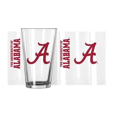 Alabama Crimson Tide 16oz. Team Wordmark Game Day Pint Glass