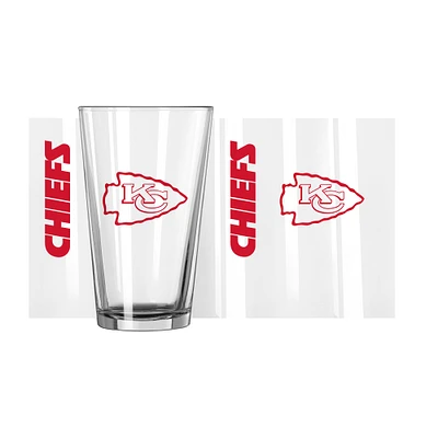 Kansas City Chiefs 16oz. Team Wordmark Game Day Pint Glass