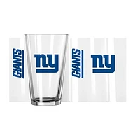 New York Giants 16oz. Team Wordmark Game Day Pint Glass