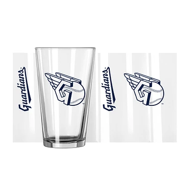 Cleveland Guardians 16oz. Team Wordmark Game Day Pint Glass