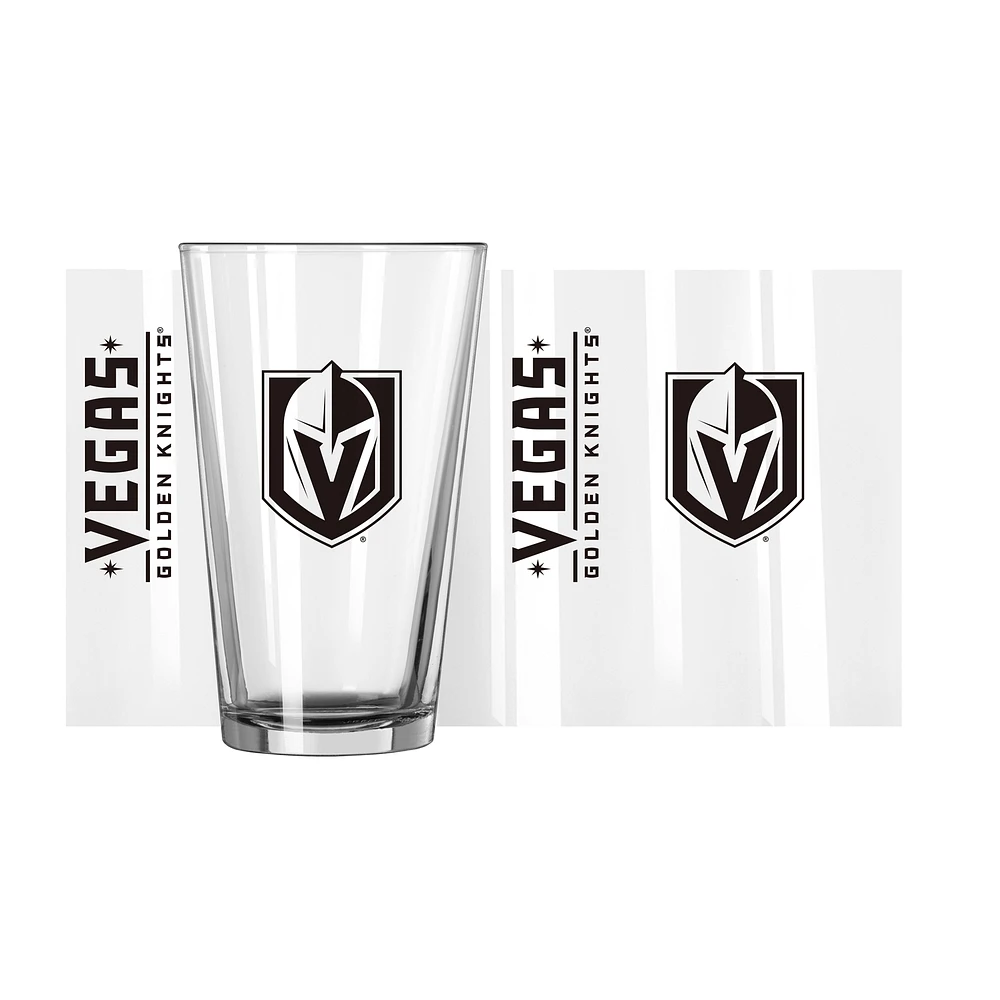 Vegas Golden Knights 16oz. Team Wordmark Game Day Pint Glass