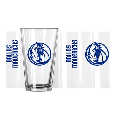 Dallas Mavericks 16oz. Team Wordmark Game Day Pint Glass