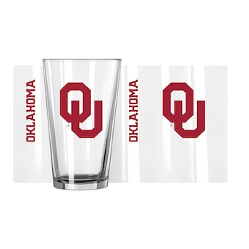 Oklahoma Sooners 16oz. Team Wordmark Game Day Pint Glass