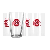 Ohio State Buckeyes 16oz. Team Wordmark Game Day Pint Glass