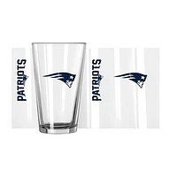 New England Patriots 16oz. Team Wordmark Game Day Pint Glass